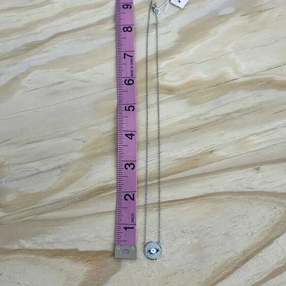 NWT Sterling Silver Evil Eye Necklace - Picture 3 of 7